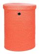 Καλάθι Αποθήκευσης -Απλύτων με καπάκι Μικρό Πορτοκαλί Ø38/36*50 εκ. Sila 4465Μ