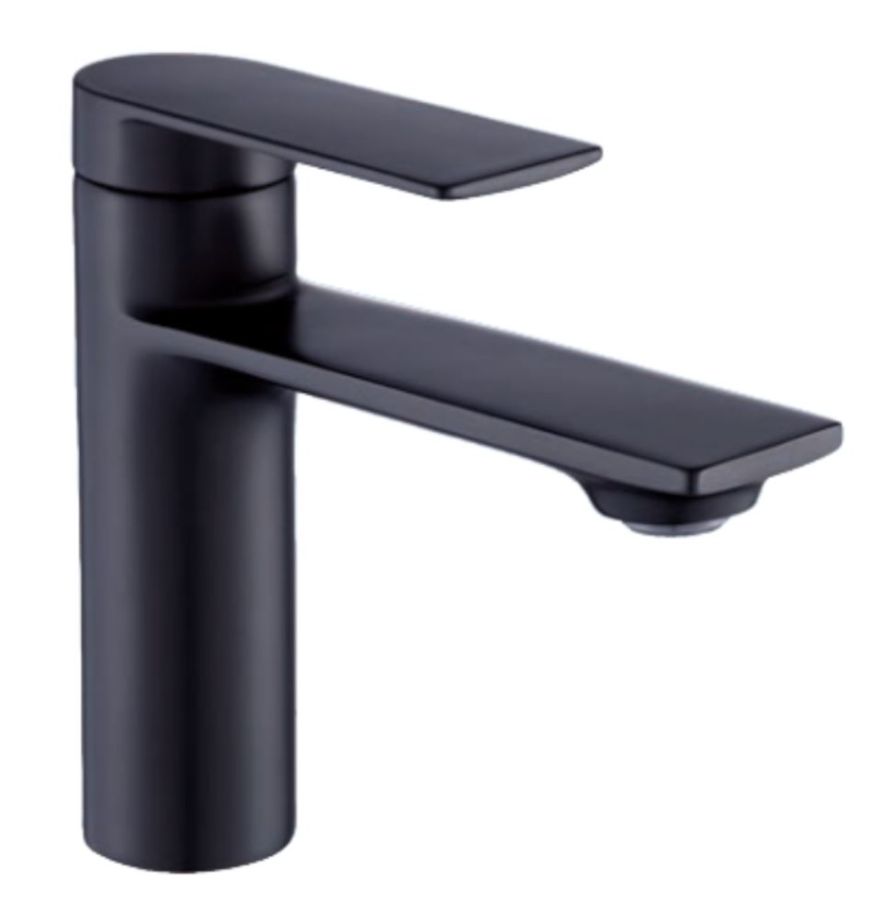 Μπαταρία Νιπτήρος με Βαλβίδα Pop up Ορειχάλκινη Felice Minimalism Black Mate DG01810BL