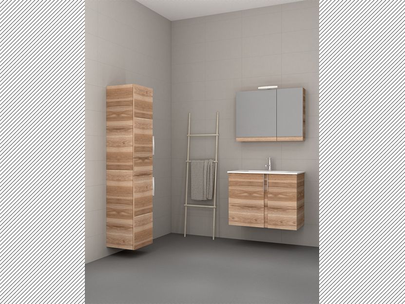 Σετ Έπιπλο Μπάνιου Βάση Π100*Υ60*Β43 εκ.MDF Χρώμα Μελαμίνης Possitano-Νιπτήρας-Καθρέπτης Savvopoulos Luxury Amazon 004