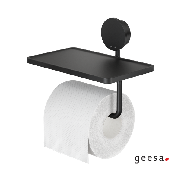 Xαρτοθήκη με Εταζέρα 18,5x12,9 εκ. OPAL Geesa Black Matt 7224-400