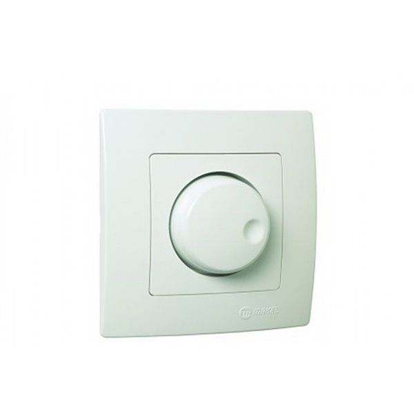 Διακόπτης Dimmer 600W A/R (alleretour) Χωνευτός Λευκός Makel Lillium 32001011A