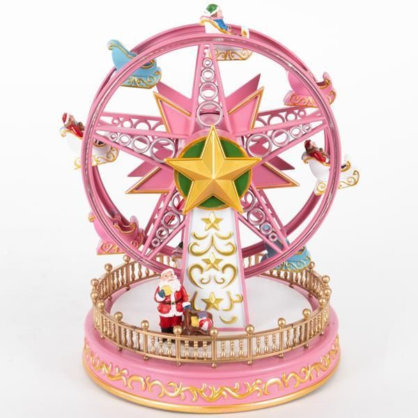 ΡΟΔΑ ΛΟΥΝΑ ΠΑΡΚ, ΡΟΖ, ΜΕ ΜΕΤΑΣΧΗΜΑΤΙΣΤΗ, ΜΕ ΜΟΥΣΙΚΗ ΚΑΙ ΚΙΝΗΣΗ, 18x18x23,5cm Eurolamp 600-46320