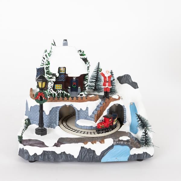 ΣΤΑΘΜΟΣ ΤΡΕΝΟΥ, ΜΟΥΣΙΚΗ ΚΑΙ ΚΙΝΗΣΗ, 20,8Χ13,9Χ16,8cm Eurolamp 600-46359