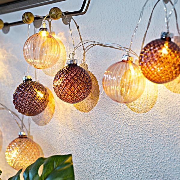 ΣΕΙΡΑ, 10 LED 5mm, ΡΟΖ ΓΥΑΛΙΝΕΣ ΜΠΑΛΕΣ Φ6cm, 4.5V ΜΕΤΑΣΧΗΜΑΤΙΣΤΗ, ΔΙΑΦΑΝΟ PVC ΚΑΛΩΔΙΟ, ΘΕΡΜΟ ΛΕΥΚΟ LED ΑΝΑ 15cm, ΠΡΟΕΚΤΑΣΗ ΠΑΡΟΧΗΣ 3m, IP44 Eurolamp 600-11209