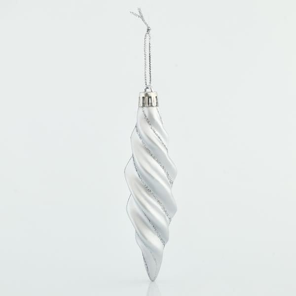 ΣΤΟΛΙΔΙ ΠΛΑΣΤΙΚΟ ΑΣΗΜΙ, ΜΕ ΑΣΗΜΙ GLITTER, ΣΠΕΙΡΟΕΙΔΕΣ, ΣΕΤ 4ΤΜΧ, 11x3cm 600-42661