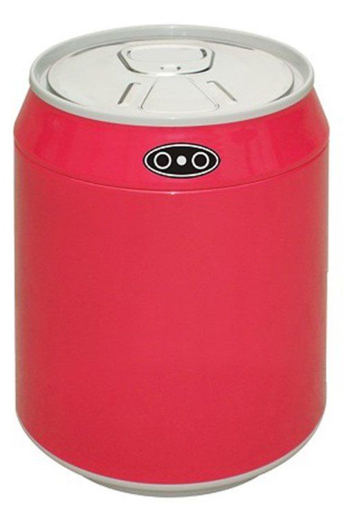 Αυτόματος Κάδος / Χαρτοδοχείο 1,5lt με φωτοκύτταρο Ø12*15cm Inox Trendy Mini Κόκκινο EAD100501R