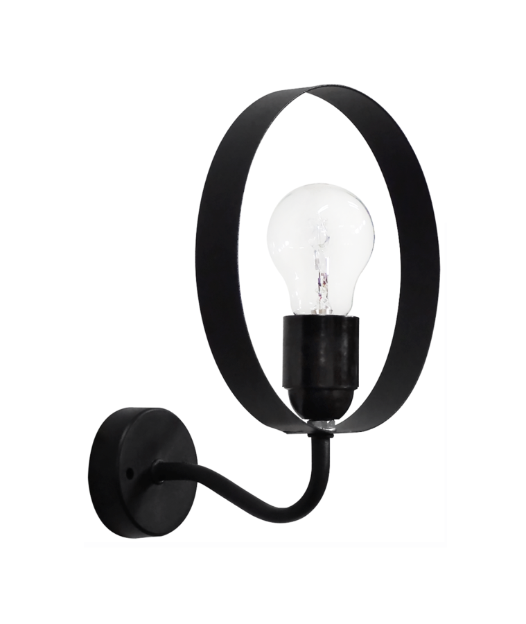 Φωτιστικό τοίχου HALKA/AP BLACK Heronia 34-0057