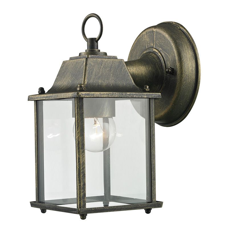 Απλίκα Επίτοιχη Εξ.Χώρου IP44 1xE27 Κράμα Αλουμινίου Χρυσή Πατίνα Sun Light AJ5055