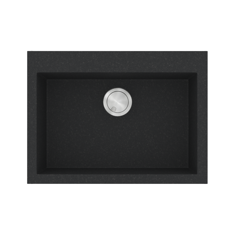 Νεροχύτης Κουζίνας 70x50cm Ένθετος ερμάριο 70cm Γρανίτης Sanitec Ultra Granite 815-36-Grafite