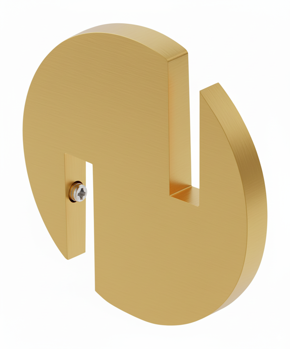 Ανατώμενο Άγκιστρο Γυαλιού 6-8mm Χρυσό Ματ Bronze Art Universal 31VS-G1