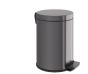 Χαρτοδοχείο 6lt Soft Close D215xH315mm Gun Metal Gloss Verdi 5910050