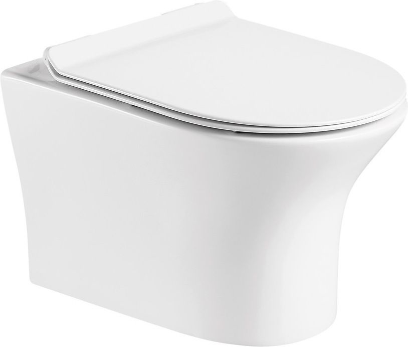 Λεκάνη Κρεμαστή Προβολή 48,5 εκ. Κάλυμμα Slim-Soft Close-Αποσπώμενο Ceramita Viral Wall Rimless