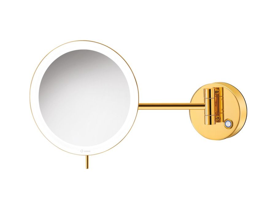 Καθρέπτης ΜεγεθυντικόςØ20*D33,5 cm IP44 5w Led 12V Ø20 εκ. Μεγένθυση *3 Gold 24K Sanco MRLED-705-A05