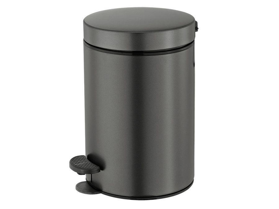 Χαρτοδοχείο 12lt  Ø25x40 εκ. Graphite Dark Sanco Waste Bins  90611-122