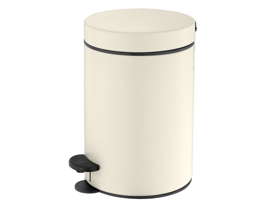 Χαρτοδοχείο 12lt Ø25x40 εκ. Beige Mat Sanco Waste Bins 90611-M102