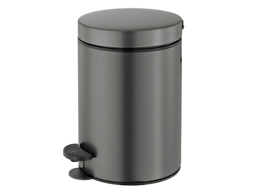 Χαρτοδοχείο 12lt Ø25x40 εκ. Antracite Grained Sanco Waste Bins 90611-M118