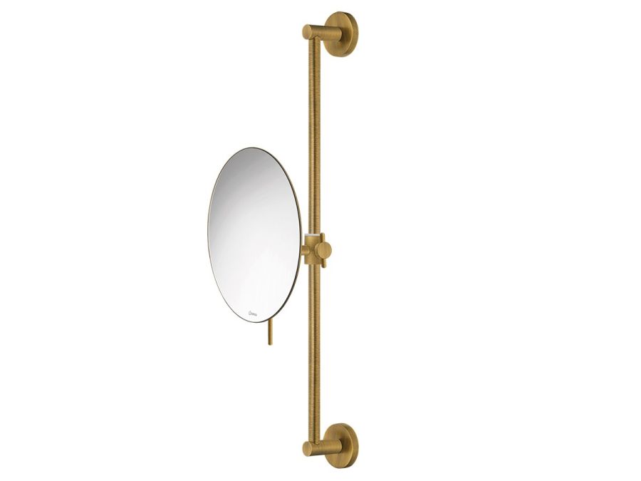 Καθρέπτης Μεγεθυντικός Επιτοίχιος Ρυμθιζόμενου Ύψους Ø20 εκ. Μεγέθυνση x3 Bronze Mat Sanco Mirrors MR-708-Μ25