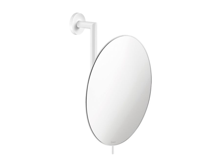 Καθρέπτης Μεγεθυντικός Επιτοίχιος Ø25 εκ. Μεγέθυνση *5 White Mat Sanco Mirrors MR-764-M101