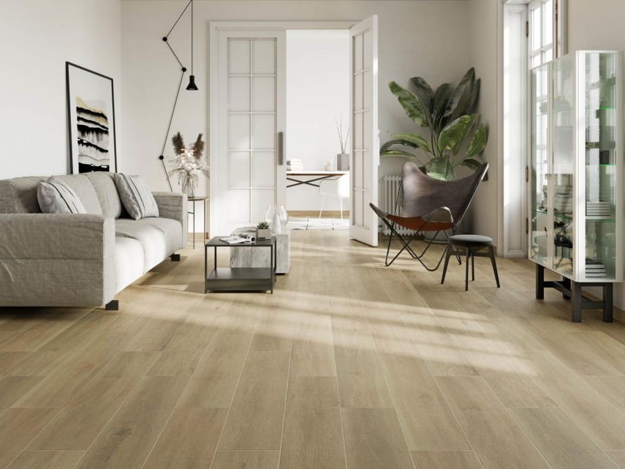 Πλακάκι Δαπέδου Τύπου Ξύλου Πορσελανάτο 23x120cm Boreal Haya Mat