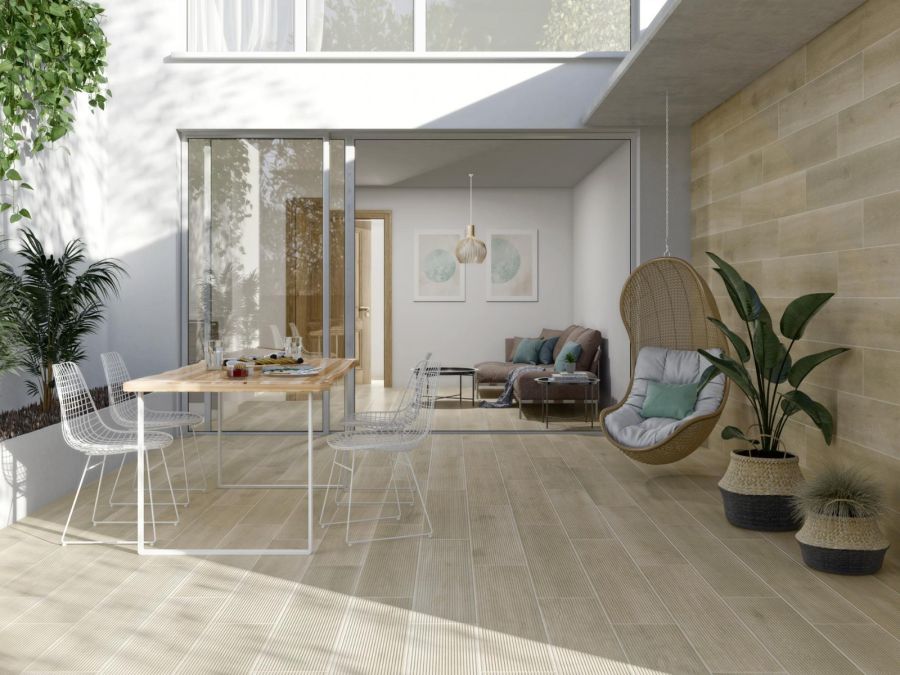 Πλακάκι Δαπέδου Τύπου Ξύλου Πορσελανάτο 23x120cm Boreal Deck Haya Mat