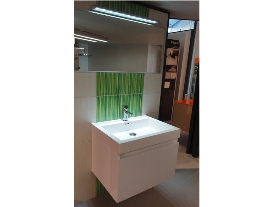 Έπιπλο Μπάνιου-Νιπτήρα 60 εκ. Blum Metalbox, Λευκή Λάκα Γυαλιστερή ECO-60A FT21.060.003PBR