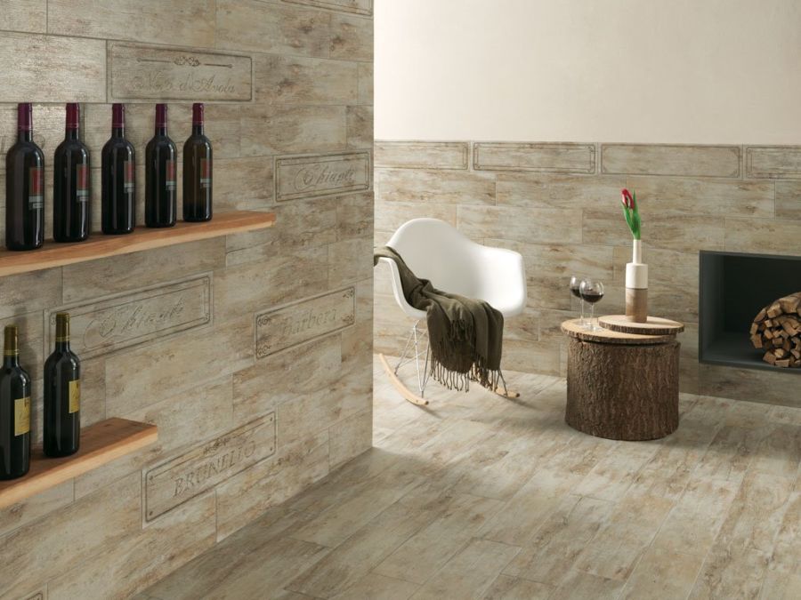 Πλακάκι Δαπέδου τύπου ξύλου 15*61cm Rondine Ceramica Metalwood Musk