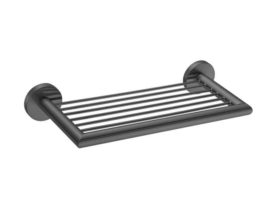 Σπογγοθήκη με δύο ροζέτες Sanco Corner Graphite Dark 22743-122