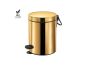 Χαρτοδοχείο 5lt Χρώμα Gold 24K Soft Closιng Sanco Waste Bins 90680-A05