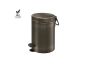 Χαρτοδοχείο 3lt Soft Closιng System Dark Bronze Mat Sanco Waste Bins 90689-DM25