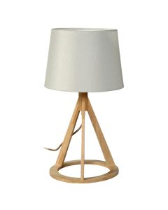 TLC 6316 ΕΠΙΤΡΑΠΕΖΙΑ ΛΑΜΠΑ ΣΤΡΟΓΓΥΛΟ ΞΥΛΟ 1ΧΕ27 ARlight 0203004