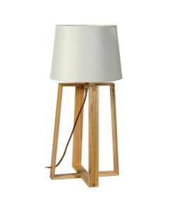 TLC 6320 ΕΠΙΤΡΑΠΕΖΙΑ ΛΑΜΠΑ ΣΤΑΥΡΩΤΟ ΞΥΛΟ 1ΧΕ27 ARlight 0203005