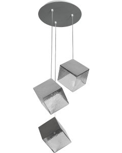 PDC 4021-3 CR # ΚΥΒΟΙ ΑΝΙΣΟΠΕΔΟΙ ΜΕΤΑΛΛΟ + ΔΙΑΦΑΝΟ ΓΥΑΛΙ 3Χ G9 ARlight 0104496