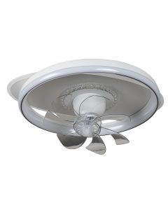 CFC 9502 WΗ ΑΝΕΜΙΣΤΗΡΑΣ ΟΒΑΛ+ ΚΥΚΛΟΣ ΟΡΟΦΗΣ ΜΕ LED ΦΩΤΙΣΜΟ 3COLORS+ CONTROL ARlight 0334002