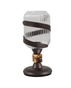 TLA 136 TR ΠΟΡΤΑΤΙΦ ΡΟΥΣΤΙΚ ΜΕ ΛΑΜΑ ΚΑΙ ΔΙΑΦΑΝΟ ΓΥΑΛΙ 1xE-27 40W ARlight 0248086