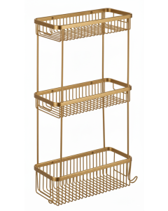 Τριπλή Γωνιακή Σπογγοθήκη Χρυσό Ματ Bronze Art Σπογγοθήκες 1698-G1-3