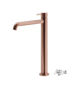 Μπαταρία Νιπτήρα Υψηλή με Βαλβίδα Clic-Clac Elle316 La Torre PVD Rose-Gold 35016-811