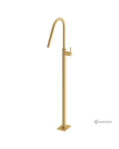 Μπαταρία Νιπτήρα Επιδαπέδια h.124,5εκ. Eurorama Brushed Gold 13302-201