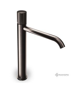 Μπαταρία Νιπτήρα Υψηλή με Βαλβίδα Clic-Clac Eletta Tecno Eurorama Black Brushed 167309P-410