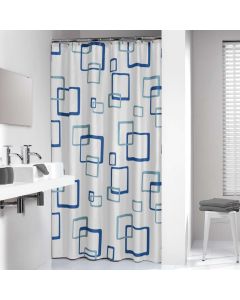Retro 180x200 blue κουρτίνα μπάνιου πλαστική Sealskin 211521324