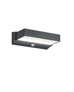 Επιτοίχιο Φωτιστικό Ανθρακί 23xH7cm Εξ.Χώρου IP65 LED 11w 3000K 1400lm Motion Detector Trio Lighting Cuando 226669242