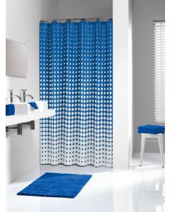 Speckles 180x200 royal blue κουρτίνα μπάνιου υφασμάτινη Sealskin 233601323