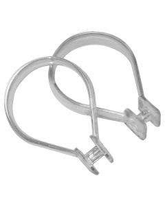 Beauty 12 pcs transparent κρίκοι κουρτίνας μπάνιου Sealskin 251060200