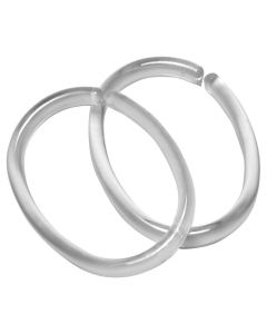 Clips 12 pcs (bag) transparent κρίκοι κουρτίνας μπάνιου Sealskin 252060200