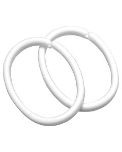 Clips 12 pcs (bag) white κρίκοι κουρτίνας μπάνιου Sealskin 252060210