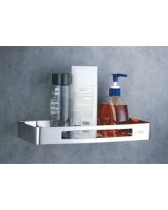 Θήκη -Ραφιέρα Μπάνιου Μονή Ίσια Υ3,7xM30xΠ13 cm Χρωμέ Stainless Steel 304 Domistyle 270115