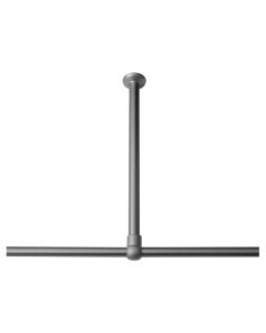 60 Ø 28 mm mat aluminum στήριγμα οροφής για βραχίονα μπάνιου γωνιακό Sealskin 276668605