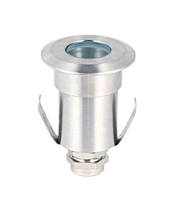 Φωτιστικό Χωνευτό Δαπέδου IP68 Ø4.2x7.5cm Led 1w 3000K 180lm 85-265V VK Led VK/02117W/10