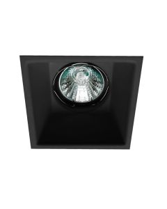 Σποτ Χωνευτό Αλουμινίου 8,3*8,3 cm GU10 Μαύρο Viokef Rob Square 4183001