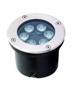Φωτιστικό Χωνευτό Δαπέδου IP65/67 D120xH90mm Led 6w 3200K 600lm Viokef Lotus 4186900