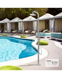 Στήλη Ντουζιέρας εξωτερικού χώρου με μίκτη LEAMIX, ICOS Inox AISI316 LEAMIX